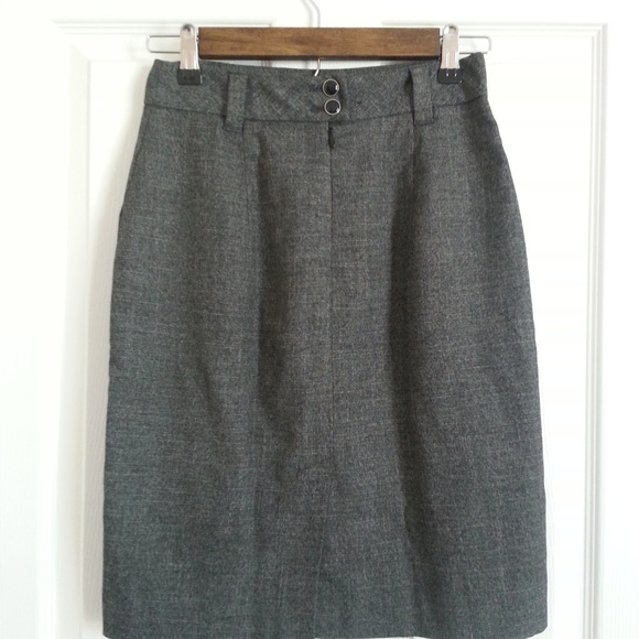 Banana Republic Gray Career Skirt size OP - Picture 2 of 9
